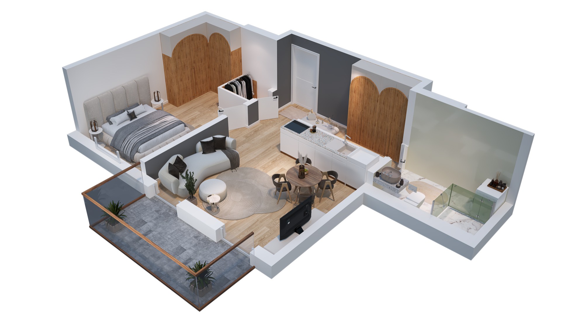 2-Zimmerwohnung OG